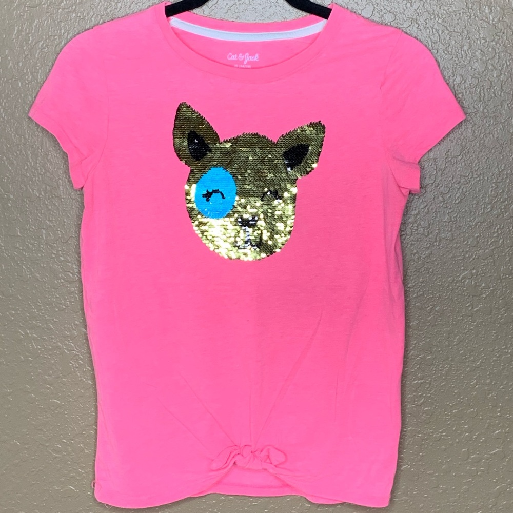 Cat & Jack, Pink, Gold and Silver Shirt.